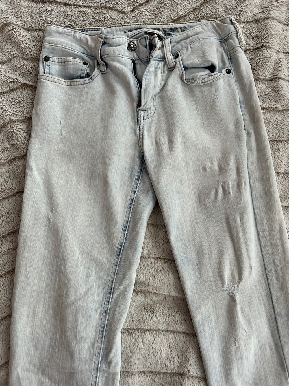American Eagle Outfitters Light Blue Slim Straight Jeans 29x32